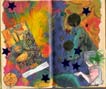 The Magician altered book page by Linda Jenkins.