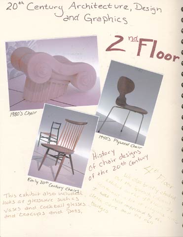 20th Centure Architecture, Designa nd Graphics art journal page.