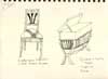 More sketching of furniture on the 6th floor of the Denver Art Museum.