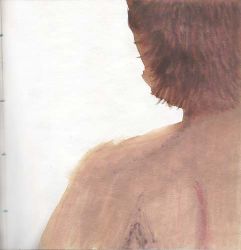 A marker sketch by Kristi in her art journal on May 5th.