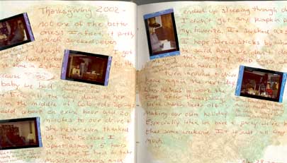 Kristi's art journal musings about her Thanksgiving weekend.