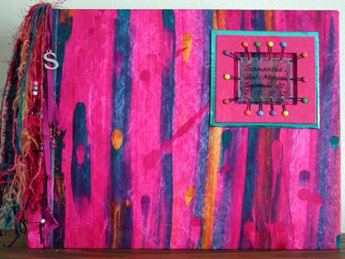 A very special album was handbound on commission for the celebration of a young woman's bat mitzvah.
