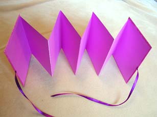 An areial view of the accordion book opened.