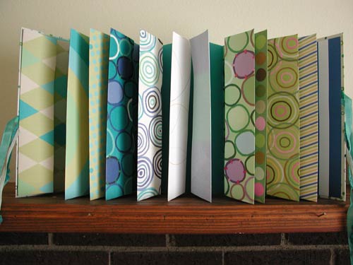 See the fun and unique handmande envelope pages in this travel journal.