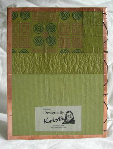 The back of the journal reveals more textures.