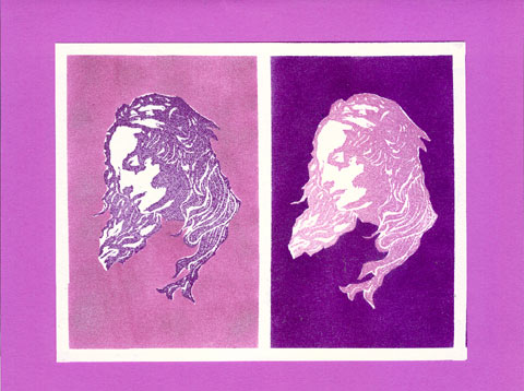 A motr subtle, yet graphic use of the warhol-inspired stamping technique.