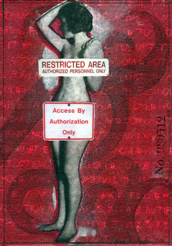 This mixed media collage combines acrylic, vintage photography and digital photography to explore the aftermath of rape.