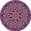 purple sparkly scarf mandala