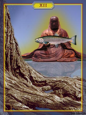 The Hanged Man tarot card by Kristi
