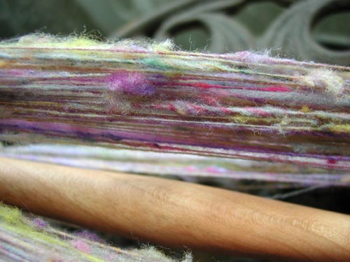 A better look at the actual yarn as it was on a Niddy Noddy.
