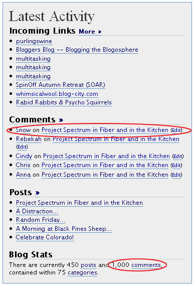 The 1000th comment!