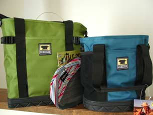 Knitting bags I got for my birthday from Snow, Amanda, and Mom!