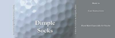 Sock wrapper for Dimple sock pattern from Designedly, Kristi.