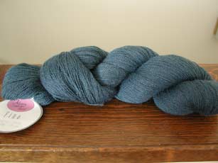 Alpaca with a Twist lace weight yarn.