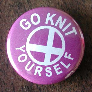 Button from the Alchemy booth at TNNA.