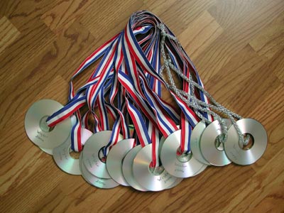 Ft. Collins Sr. Center Aqua Olympic Medals
