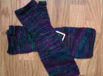 A pair of gauntlets from Sally Melville's The Purl Stitch book.