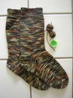 Camo socks for DH made of Regia Stretch