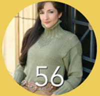Green sweater from Cast-On Winter '04.