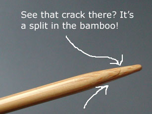 Cracked 5.00mm Bamboo Sister Interchangeable tip.