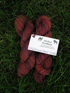 Chineese Camel yarn from Silk Road Northwoods in St. Paul, MN.