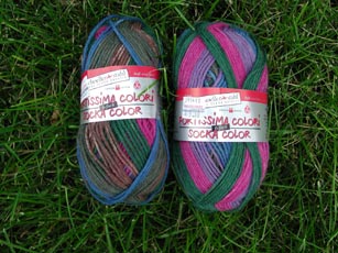 More Socka yarn, this should make pretty wide stripes.