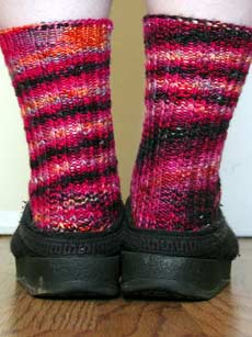 Dimple socks from back!