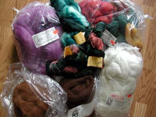 All fibery purchases from the Estes Park Wool Market.