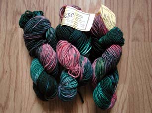 Superwash Merino sock yarn from Bonkers.