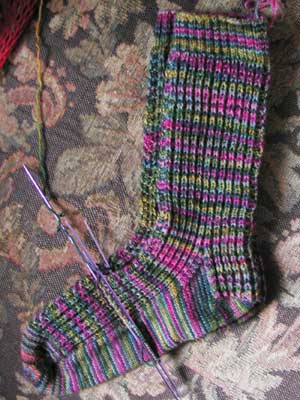 Flatiron sock 2 in progress!