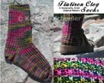 Designedly, Kristi's Flatiron Clog Sock Knitting Pattern for Purchase