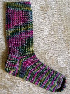 First flatiron clog sock completed.