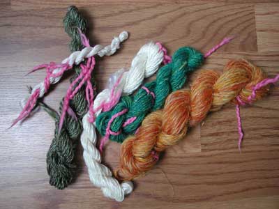 A bunch of plying and spinning took place yesterday.