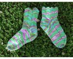 Designedly, Kristi's Heatwave Sock Knitting Pattern for Purchase