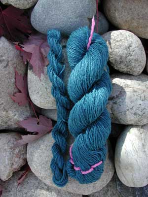 4 oz of hand spun 70/30 silk/merino fiber from Lambspun of Colorado.