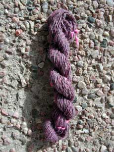 Ashland Bay rose quartz merino in a 2-ply yarn.