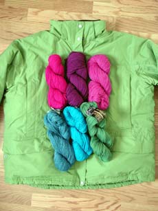 Yarns for new parka accessories!