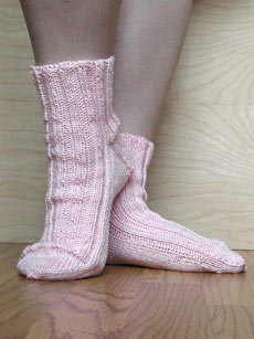 Pink socks are done, done, done!