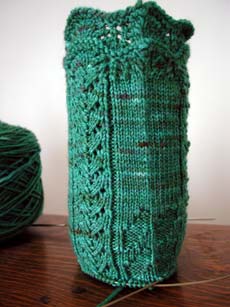 And yet one more look at siren socks in progress.