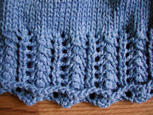 A closer look at the lace detail of the tank top.