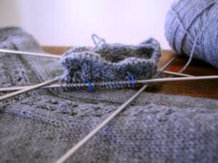 The beginnings of the second Spearfish sock for Sockapalooza.