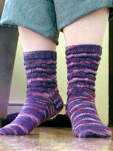 My Sockapalooza socks recieved from Dawn Roach.