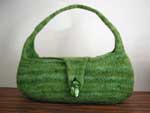 Squatty sidekick, fulled purse made in a fun springy green.