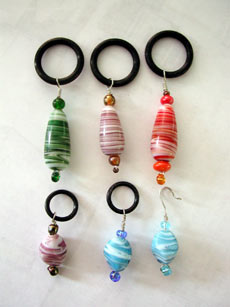 First grouping of stitch markers + 1 row marker