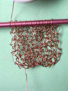Wire knitting!