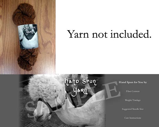 Hand Spun Alpaca Wrapper - Customizable or As Shown