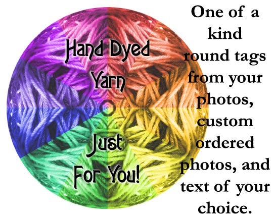 One of a Kind Mandala Fiber Art Tags