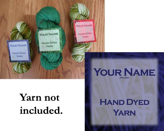 Custom Hand Dyed Yarn Tags - Customized Only