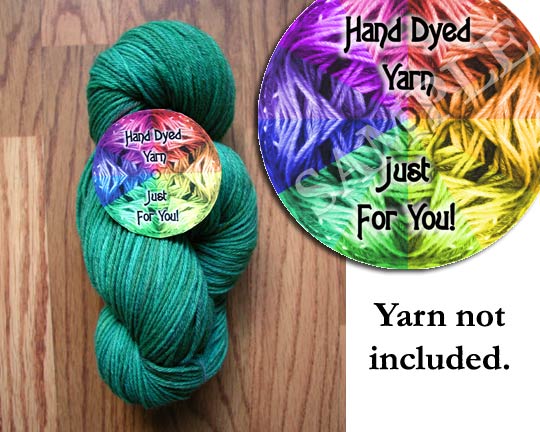 Hand Dyed Color Wheel Tags - Customizable or As Shown