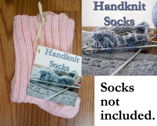Sock In Progress Tag - Customizable or As Shown
